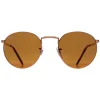 Ray-Ban Sunglasses RB3637 New Round 920233 Rose Gold Brown