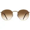 Ray-Ban Sunglasses RB3637 New Round 001/51 Gold Brown Gradient
