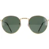 Ray-Ban Sunglasses RB3637 New Round 919631 Gold Green