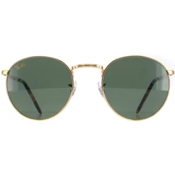 Ray-Ban Sunglasses RB3637 New Round 919631 Gold Green