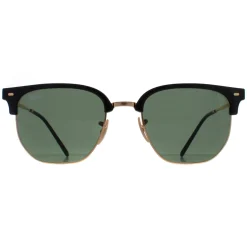 Ray-Ban Sunglasses RB4416 New Clubmaster 601/31 Black on Gold Green