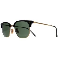 Ray-Ban Sunglasses RB4416 New Clubmaster 601/31 Black on Gold Green