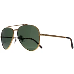 Ray-Ban Sunglasses RB3625 New Aviator 919631 Polished Gold Green