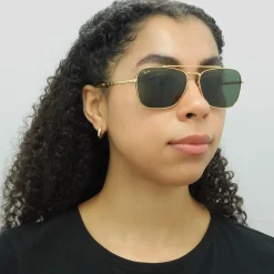 Ray-Ban Sunglasses RB3636 New Caravan 919631 Gold Green