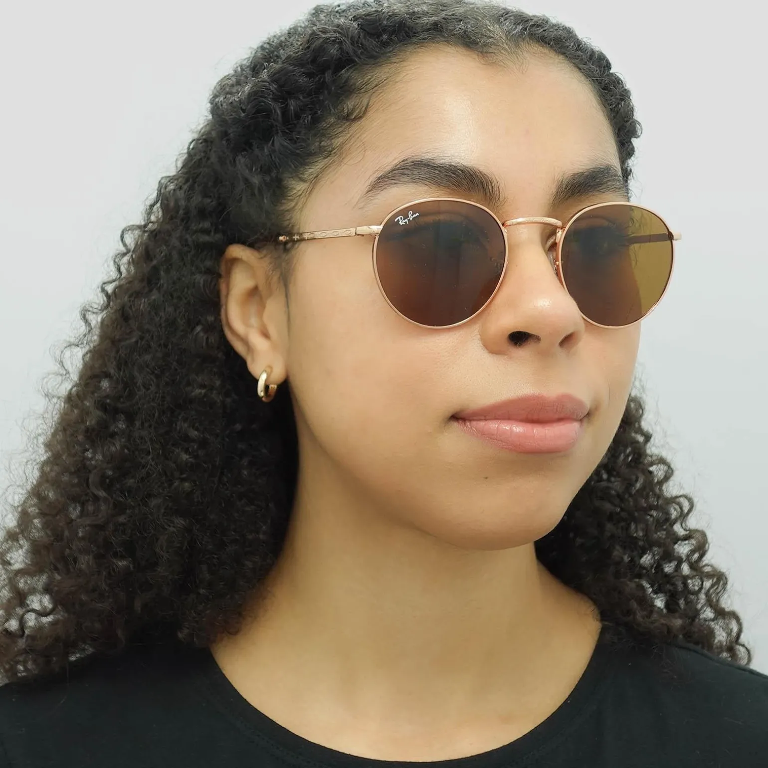 Ray-Ban Sunglasses RB3637 New Round 920233 Rose Gold Brown