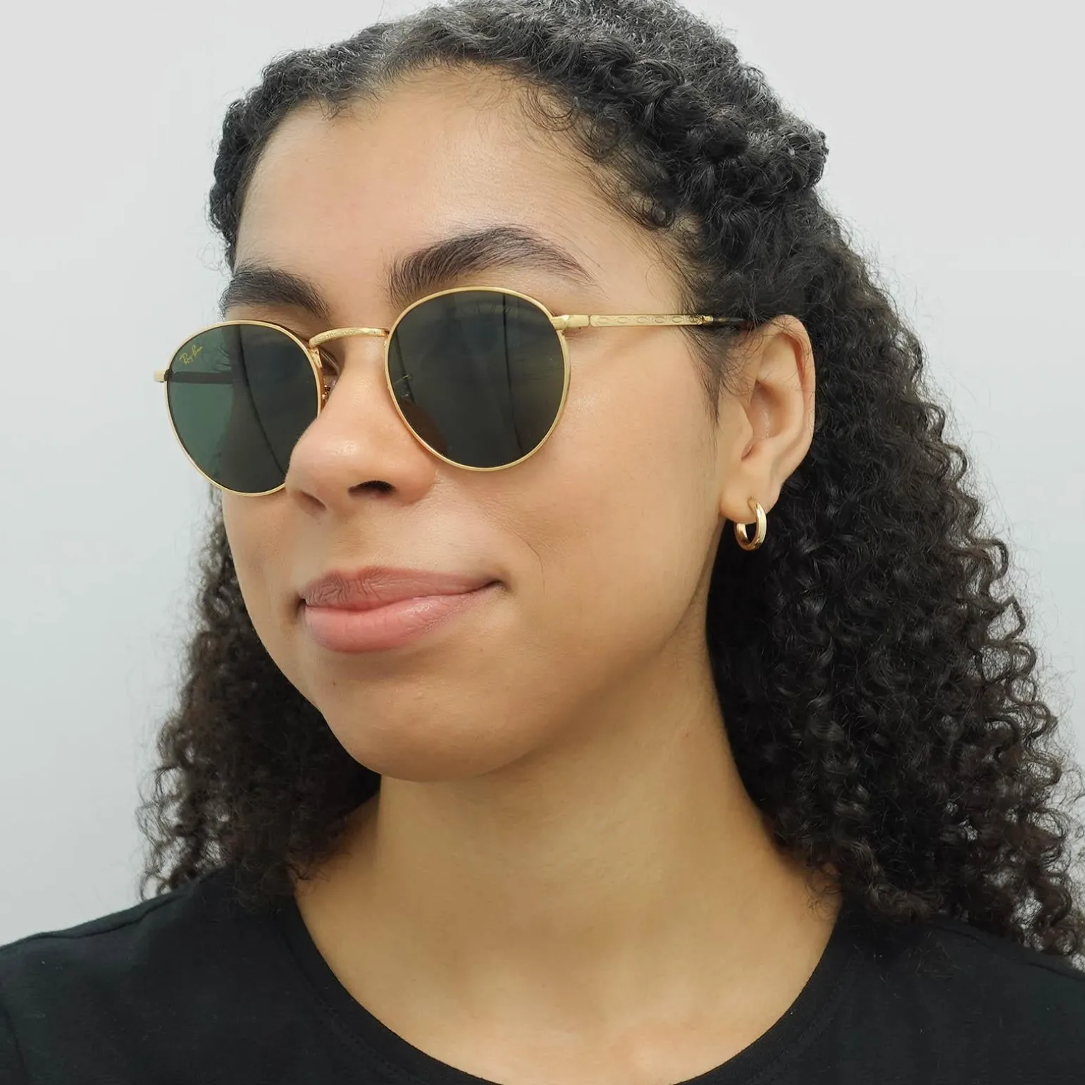 Ray-Ban Sunglasses RB3637 New Round 919631 Gold Green