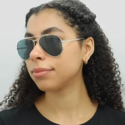 Ray-Ban Sunglasses RB3625 New Aviator 003/R5 Polished Silver Blue