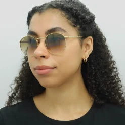 Ray-Ban Sunglasses RB3637 New Round 001/51 Gold Brown Gradient