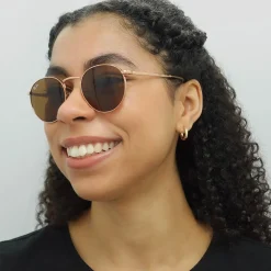 Ray-Ban Sunglasses RB3637 New Round 920233 Rose Gold Brown