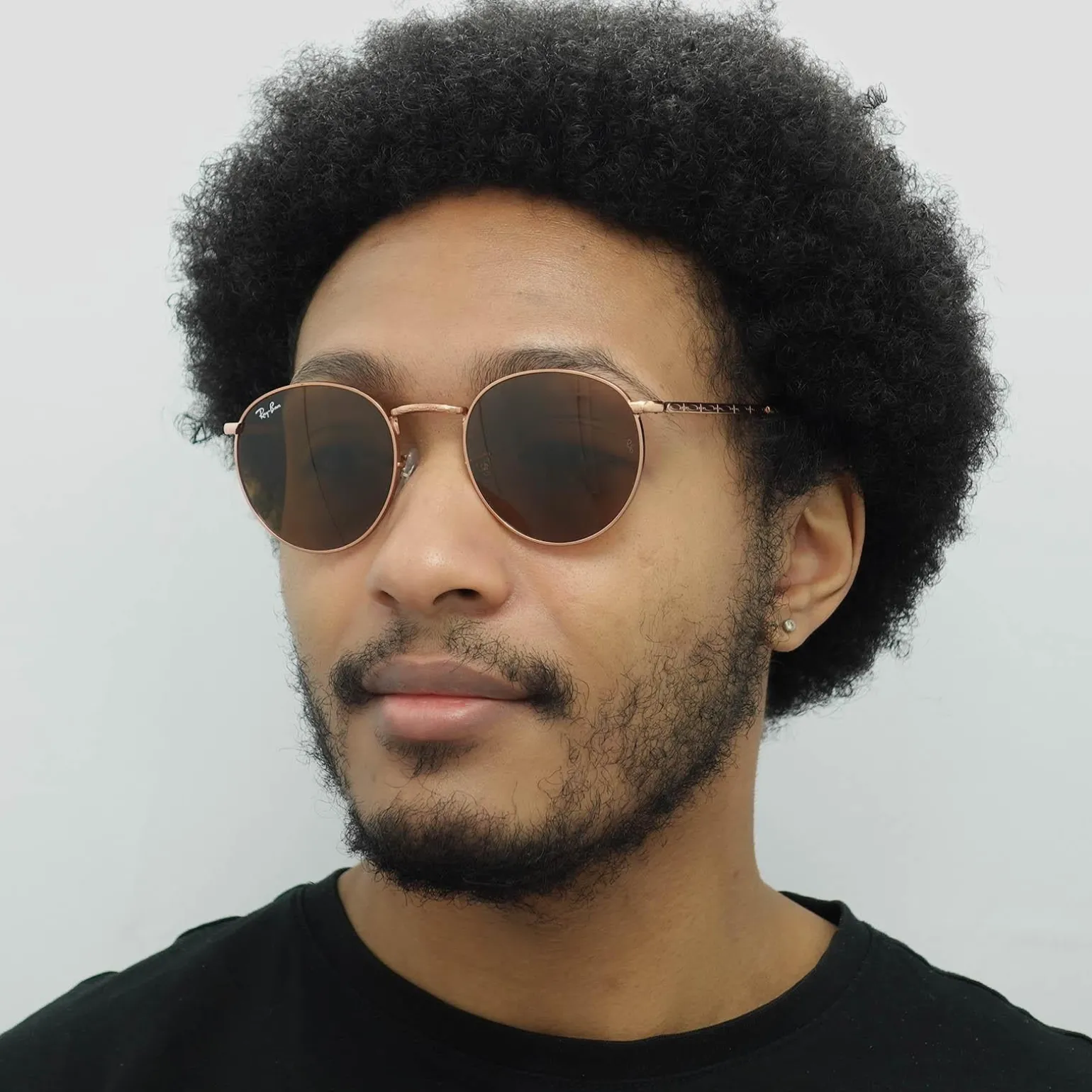 Ray-Ban Sunglasses RB3637 New Round 920233 Rose Gold Brown