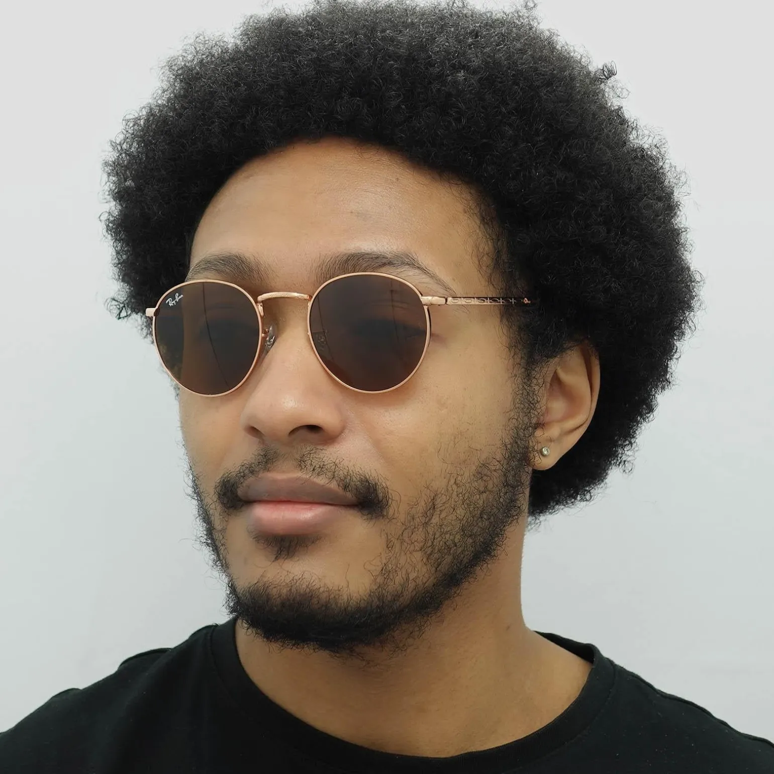 Ray-Ban Sunglasses RB3637 New Round 920233 Rose Gold Brown