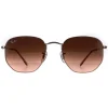 Ray-Ban Sunglasses RB3548N Hexagonal 9069A5 Copper Brown Gradient