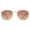 Ray-Ban Sunglasses RB3548N Hexagonal 912443 Arista Gold Brown Gradient
