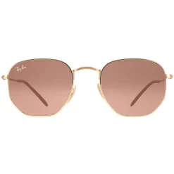 Ray-Ban Sunglasses RB3548N Hexagonal 912443 Arista Gold Brown Gradient