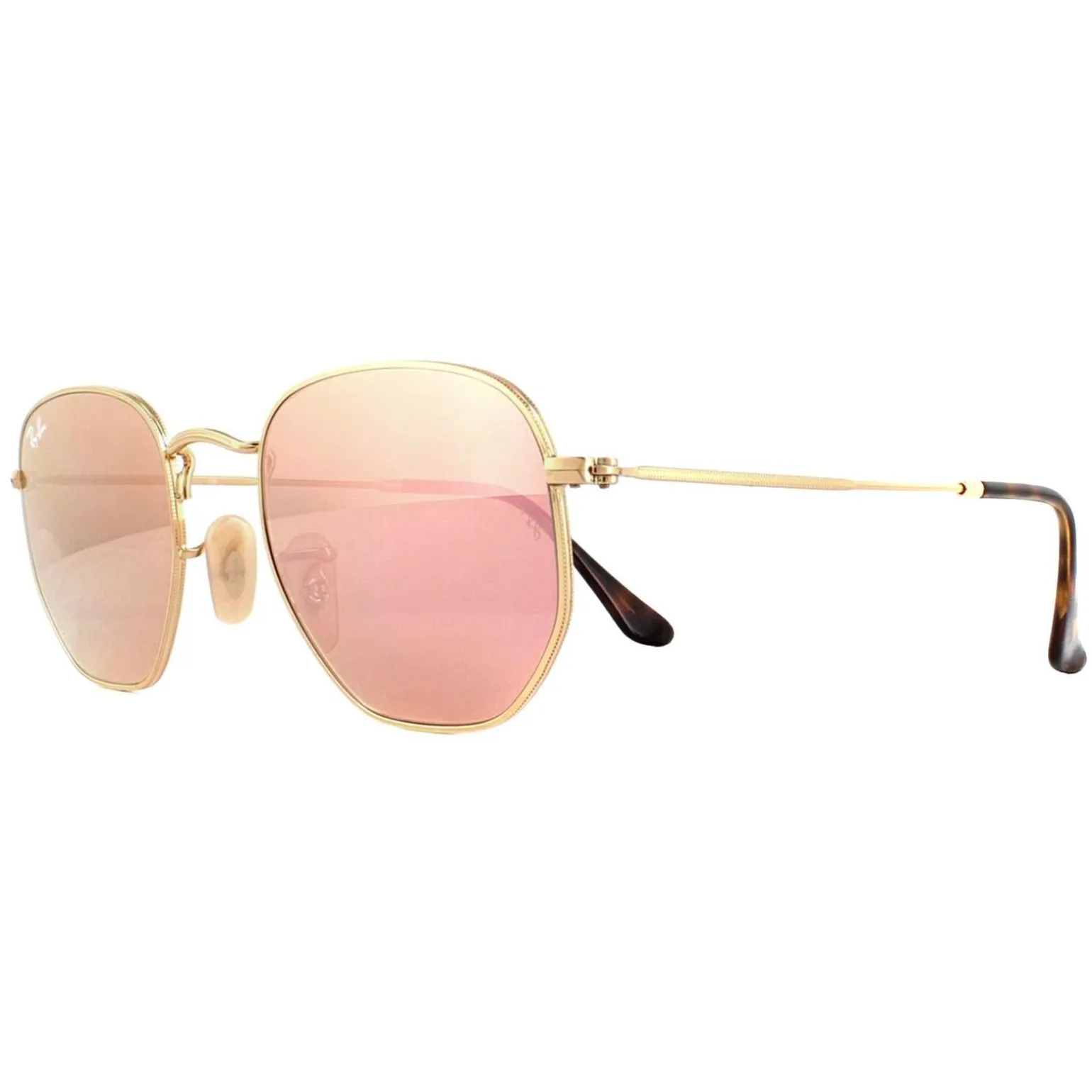 Ray-Ban Sunglasses RB3548N Hexagonal 001/Z2 Gold Copper Flash Mirror