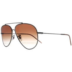 Ray-Ban Sunglasses RB0101S Aviator Reverse 004/CB Gunmetal Brown Gradi