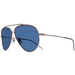 Ray-Ban Sunglasses RB0101S Aviator Reverse 92023A Rose Gold Blue