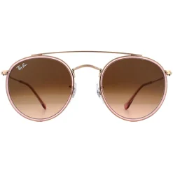 Ray-Ban Sunglasses Round Double Bridge 3647N 9069A5 Pink Pink Gradient