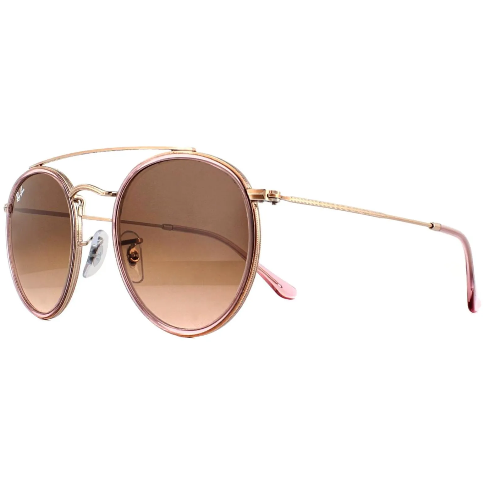 Ray-Ban Sunglasses Round Double Bridge 3647N 9069A5 Pink Pink Gradient