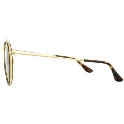 Ray-Ban Sunglasses Round Double Bridge 3647N 001 Gold Green