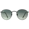 Ray-Ban Sunglasses Round Flat Lenses 3447N 002/71 Black Grey Gradient