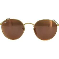 Ray-Ban Sunglasses Round Metal 3447 112/Z2 Gold Copper Flash Mirror
