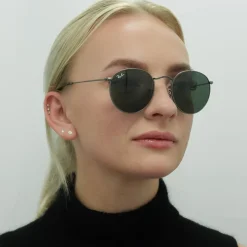 Ray-Ban Sunglasses Round Metal 3447 029 Gunmetal Green 50