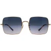 Ray-Ban Sunglasses Square RB1971 914778 Polished Gold Blue Grey Gradie