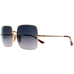 Ray-Ban Sunglasses Square RB1971 914778 Polished Gold Blue Grey Gradie