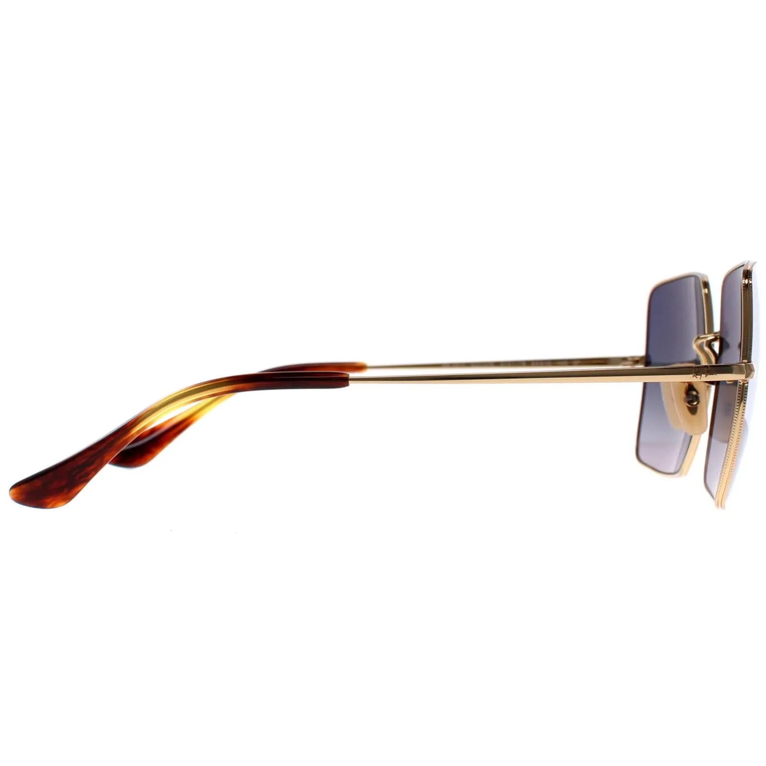 Ray-Ban Sunglasses Square RB1971 914778 Polished Gold Blue Grey Gradie