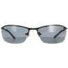 Rayban Sunglasses Top Bar 3183 Shiny Black Polarized Grey 002/81