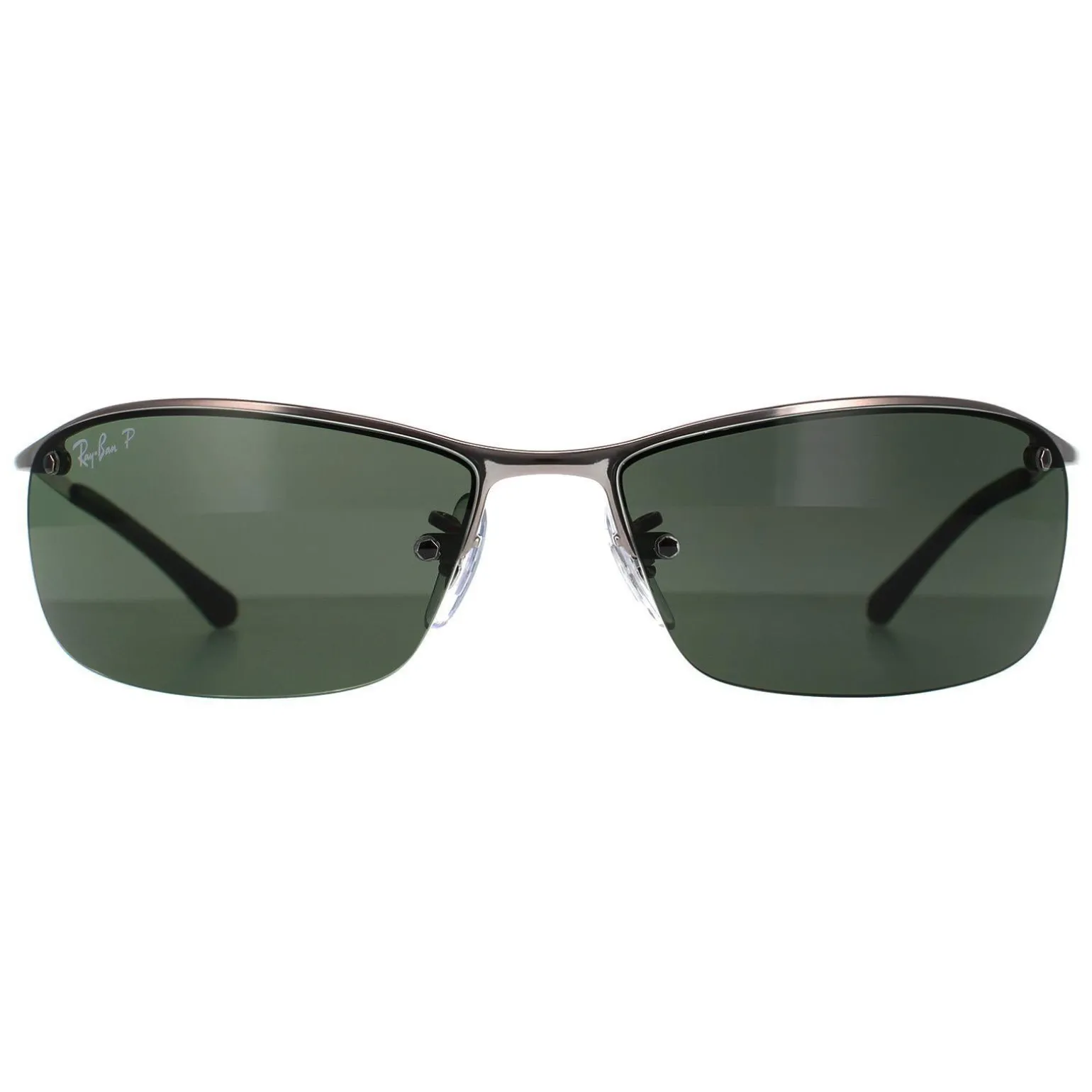 Rayban Sunglasses Top Bar 3183 Gunmetal Polarized Green 004/9A