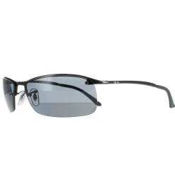 Rayban Sunglasses Top Bar 3183 Shiny Black Polarized Grey 002/81