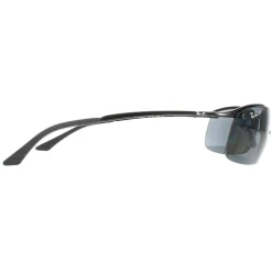 Rayban Sunglasses Top Bar 3183 Shiny Black Polarized Grey 002/81
