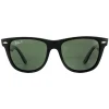 Ray-Ban Sunglasses Wayfarer 2140 901/58 Black Green G-15 Polarized Med