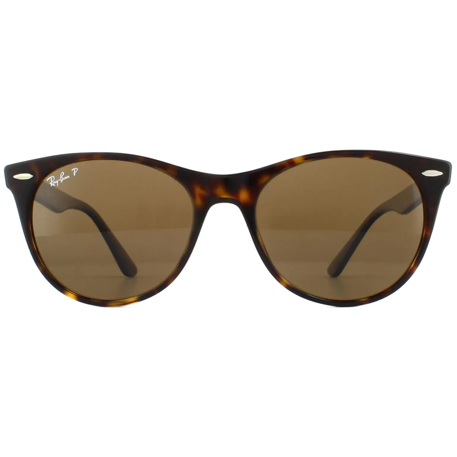 Ray-Ban Sunglasses Wayfarer II RB2185 902/57 Striped Havana Brown Pola