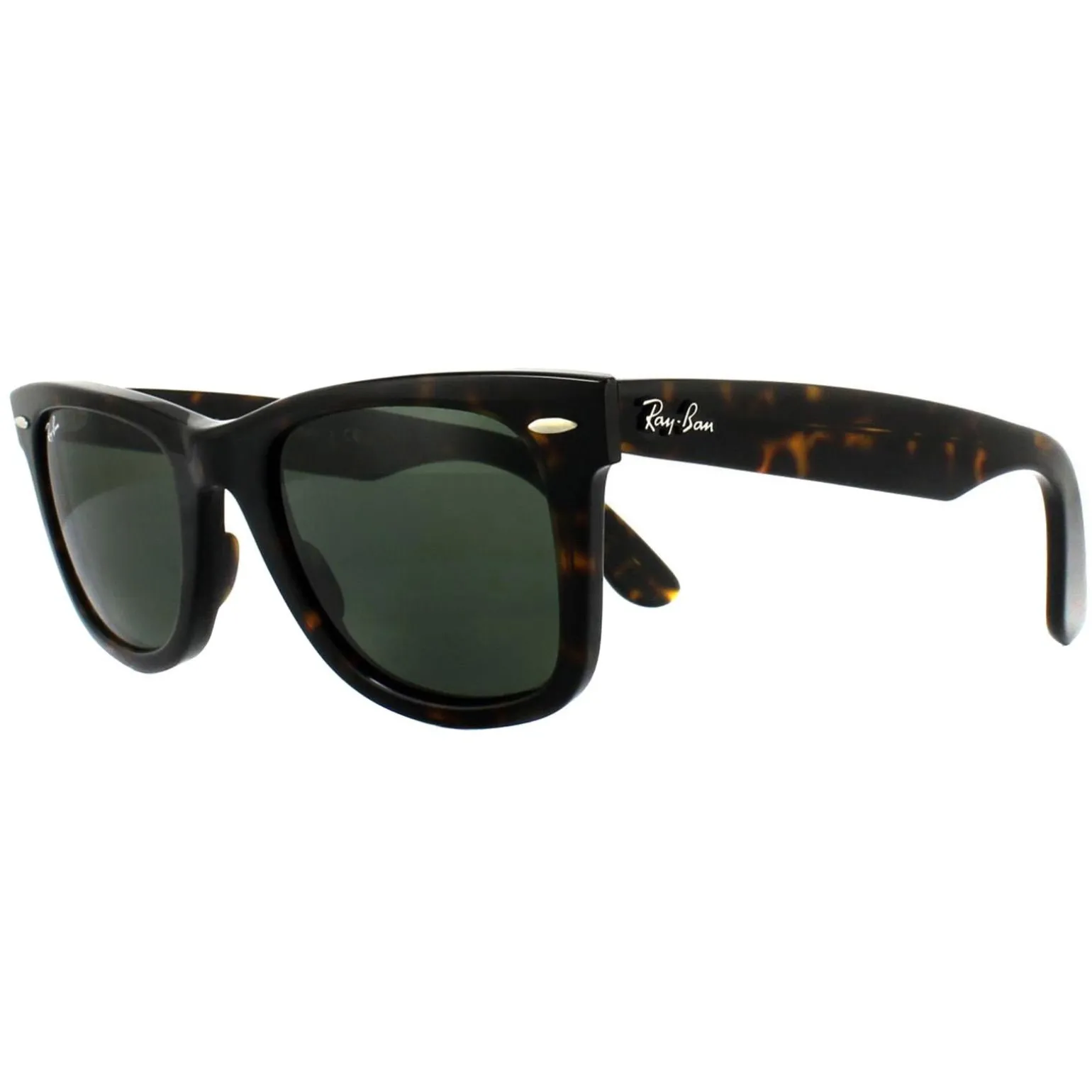 Ray-Ban Sunglasses Wayfarer 2140 902 Tortoise Green G-15 Medium 50mm