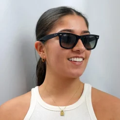 Ray-Ban Sunglasses Wayfarer 2140 127771 Top Grey On Havana Grey Gradie
