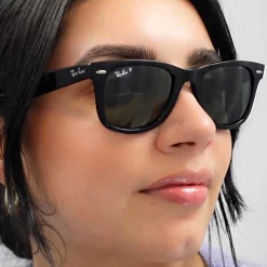 Ray-Ban Sunglasses Wayfarer 2140 Tortoise Brown Polarized 902/57 Mediu