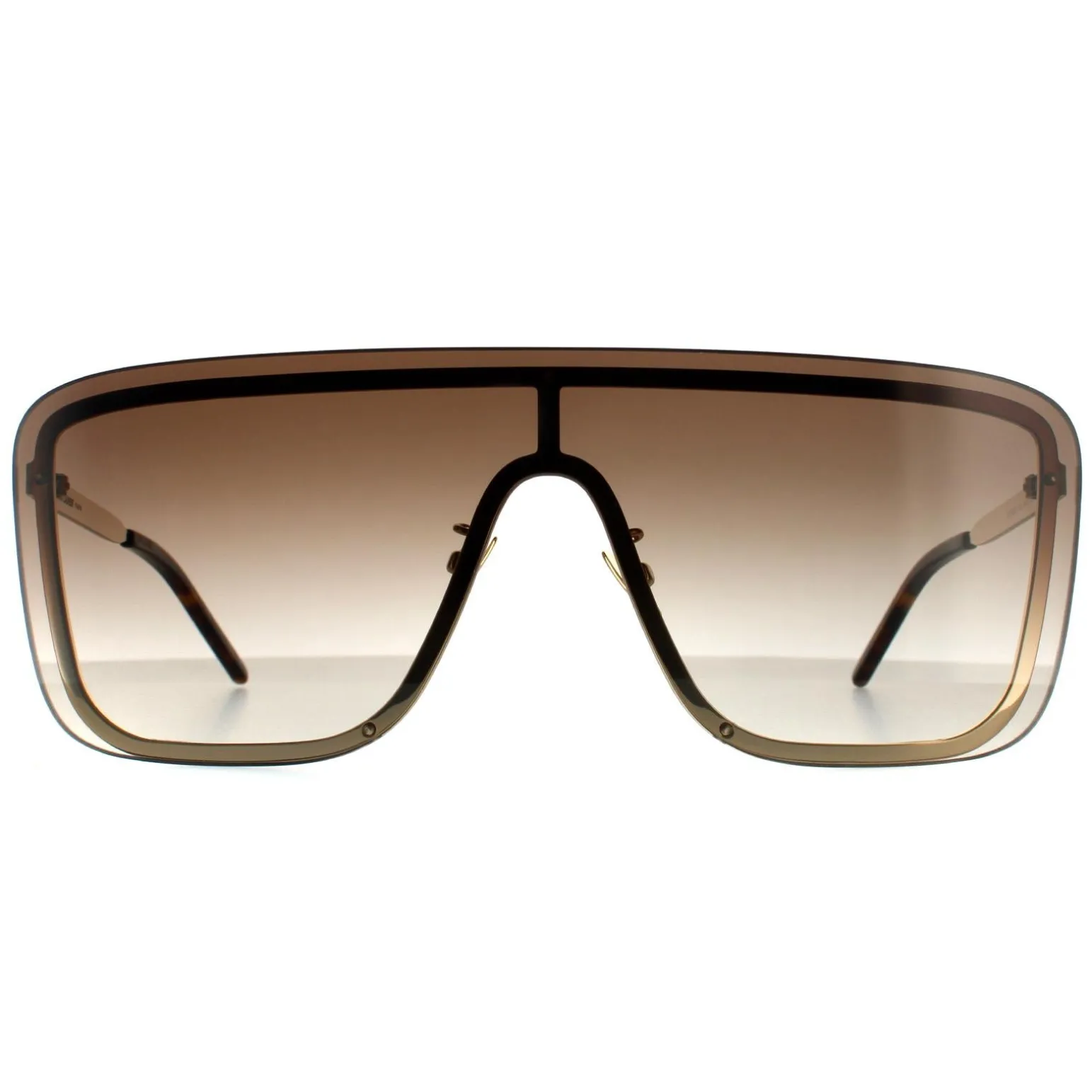 Saint Laurent Sunglasses SL 364 MASK 006 Gold Brown Gradient