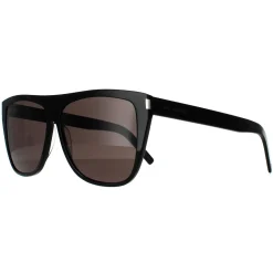 Saint Laurent Sunglasses SL 1 SLIM 001 Black Grey Smoke