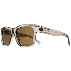 Saint Laurent Sunglasses SL674 005 Transparent Beige Brown