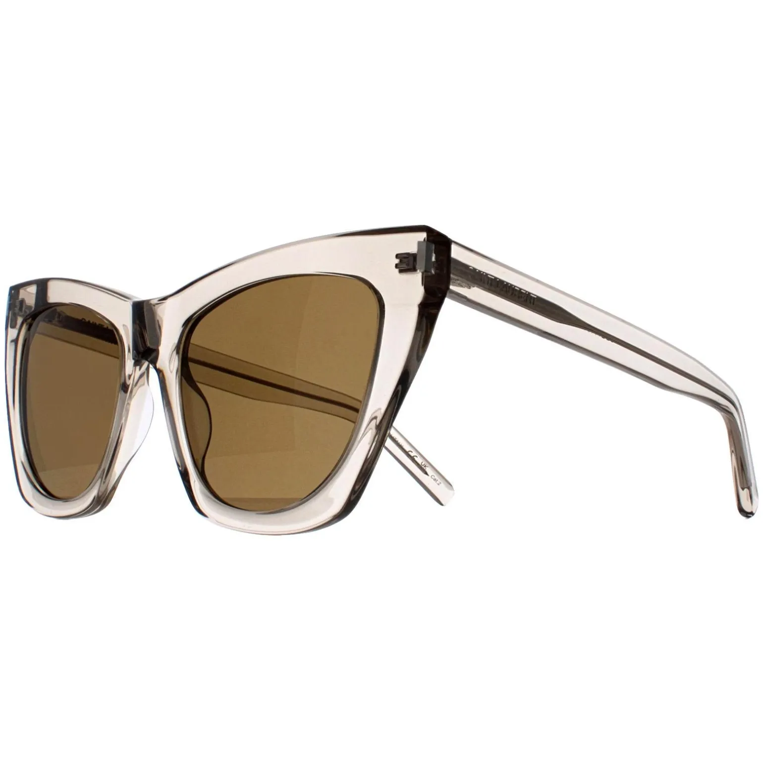 Saint Laurent Sunglasses SL214 Kate 032 Transparent Beige Brown