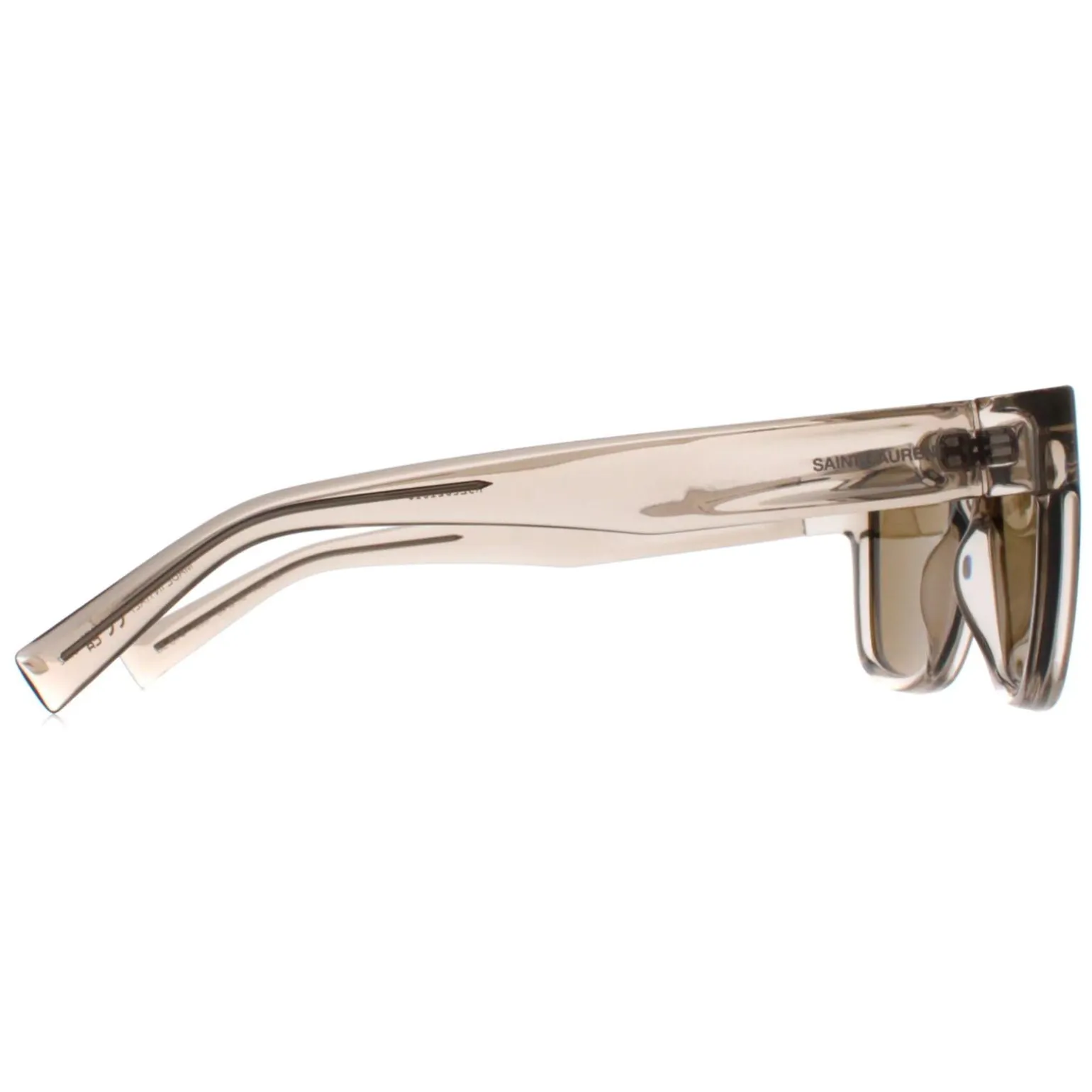 Saint Laurent Sunglasses SL674 005 Transparent Beige Brown