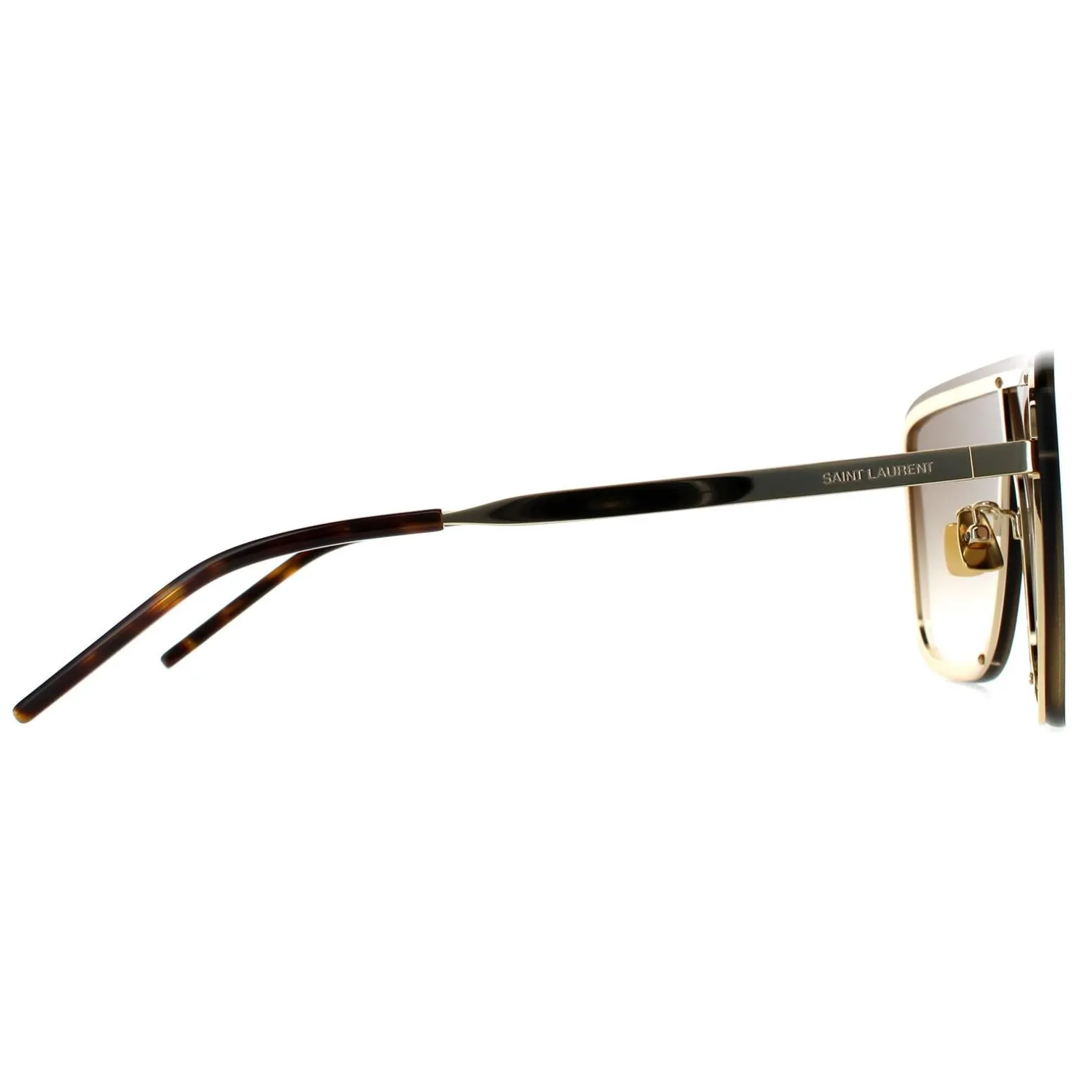 Saint Laurent Sunglasses SL 364 MASK 006 Gold Brown Gradient