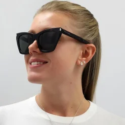 Saint Laurent Sunglasses SL 214 KATE 006 Havana Grey