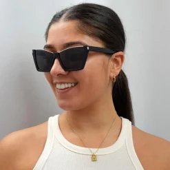 Saint Laurent Sunglasses SL369 KATE 001 Black Black