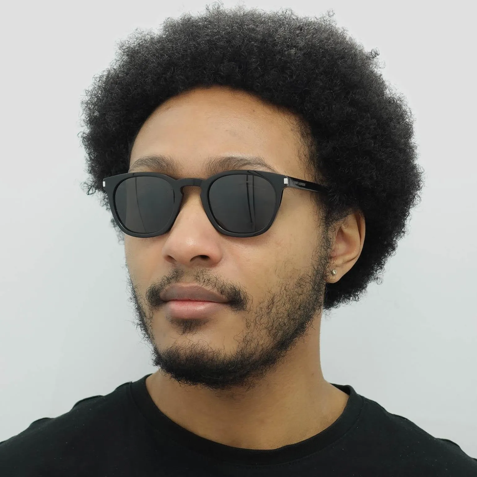 Saint Laurent Sunglasses SL28 002 Black Smoke
