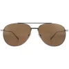 Salvatore Ferragamo Sunglasses SF201S 035 Grey Brown