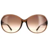 Salvatore Ferragamo Sunglasses SF770SA 213 Light Brown Brown Gradient